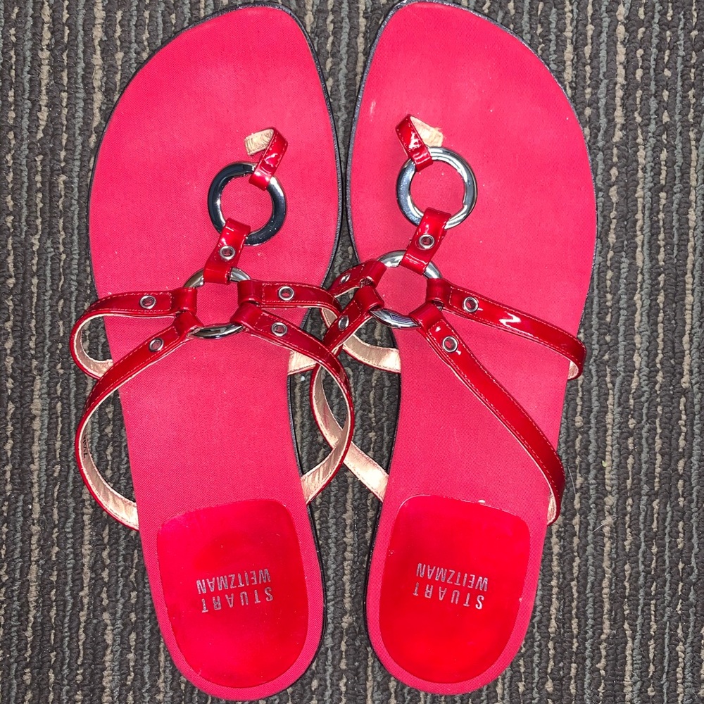 Stuart Weitzman Red Sandals